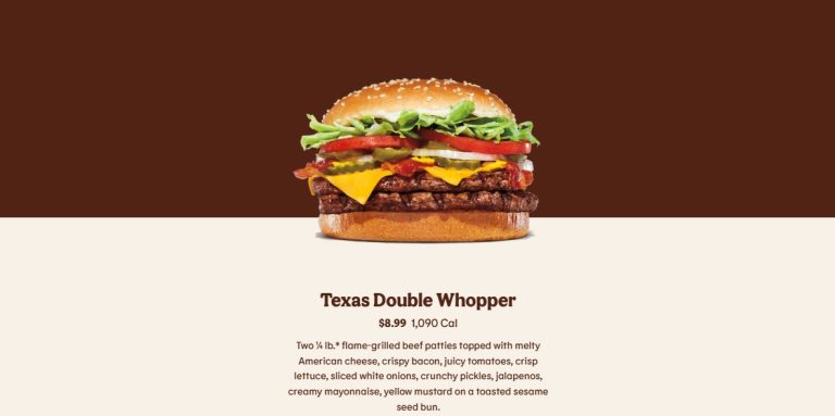 Burger King Texas Double Whopper
