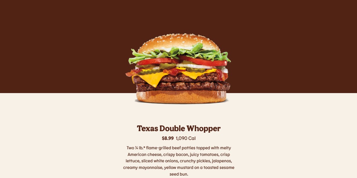 Burger King Texas Double Whopper