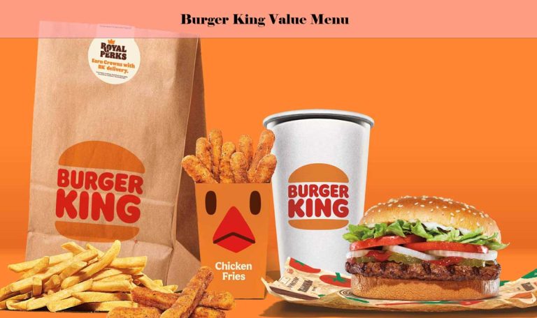 Burger King Value Menu