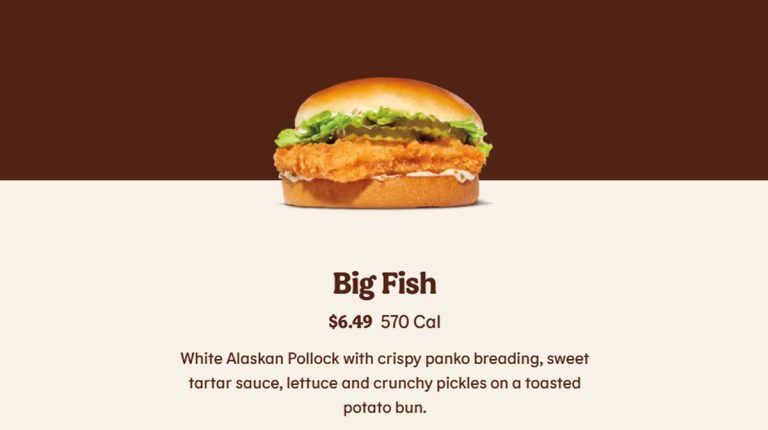 Burger King Fish Sandwich