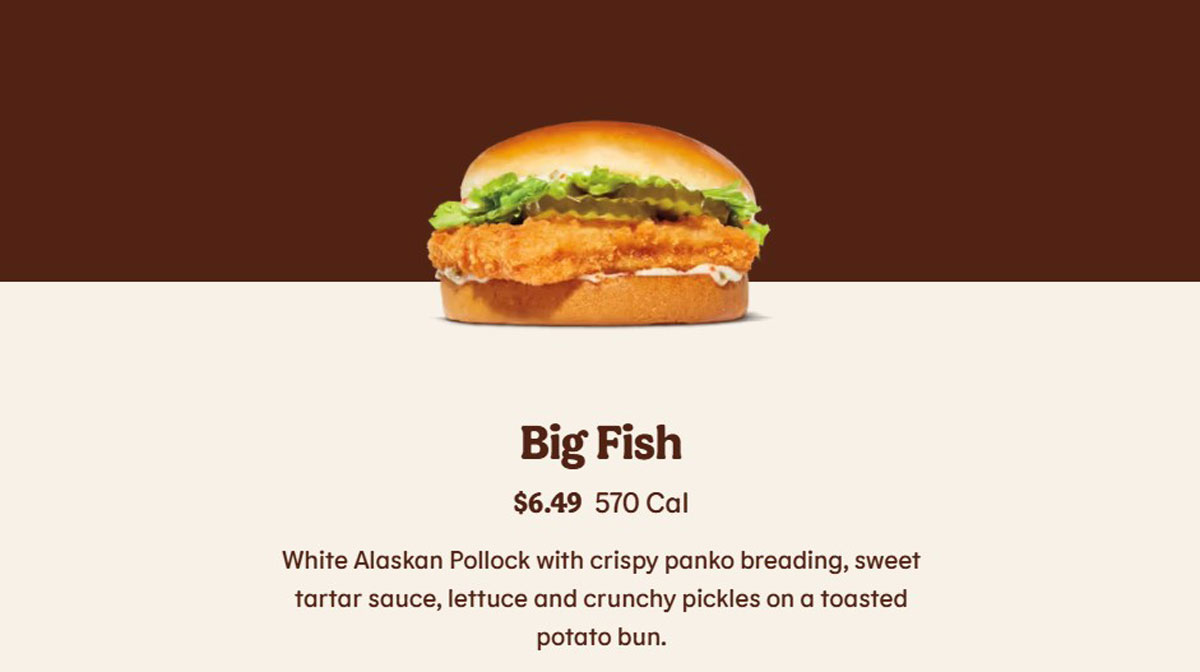 Burger King Fish Sandwich
