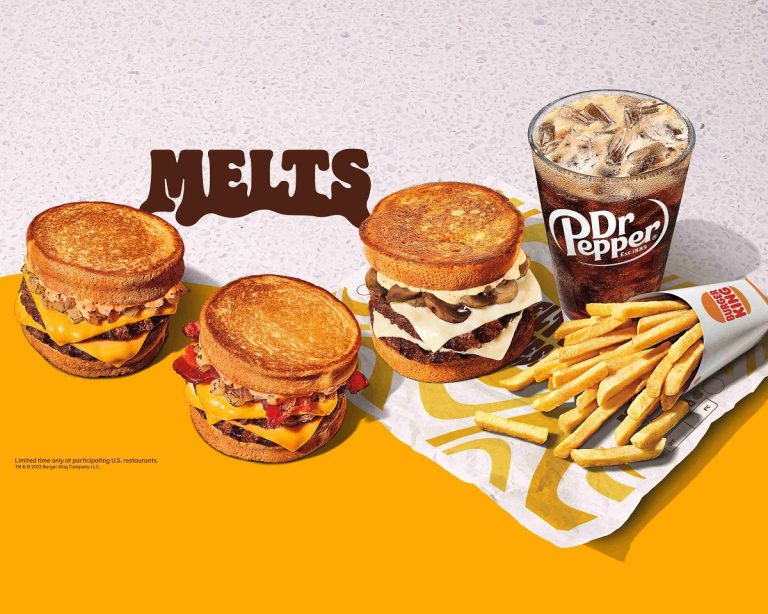 Burger King Melts menu