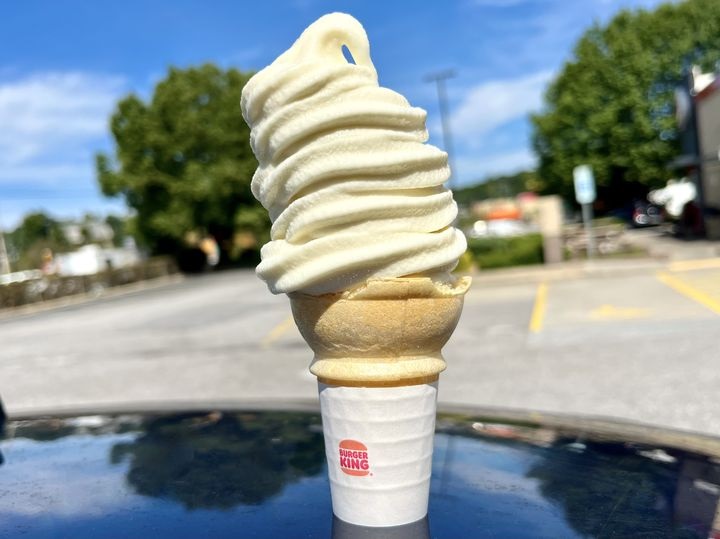 Burger King ice cream menu with Prices